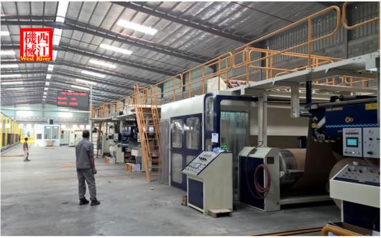 3ply high speed corrugated cardboard production line
